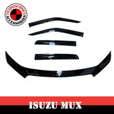 Bonnet Protector, Weathershields For Isuzu MUX MY21/22/23/24 Window Visors Tinted
